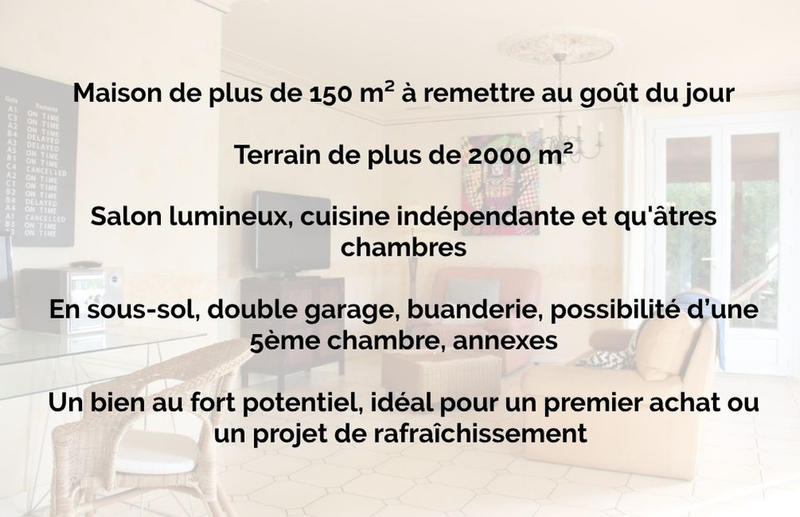 Maison - 158 m² - 7 pièces