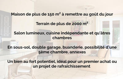 Maison - 158 m² - 7 pièces