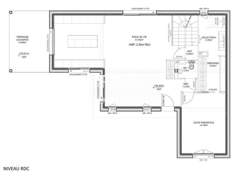 Maison contemporaine - 147 m² - 5 pièces