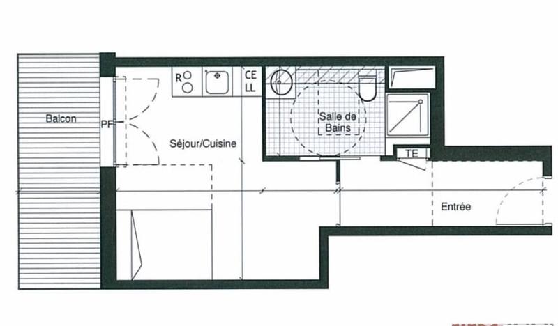 Studio - 26 m² - 1 pièce