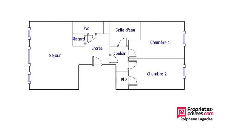 Appartement - 60 m² - 3 pièces