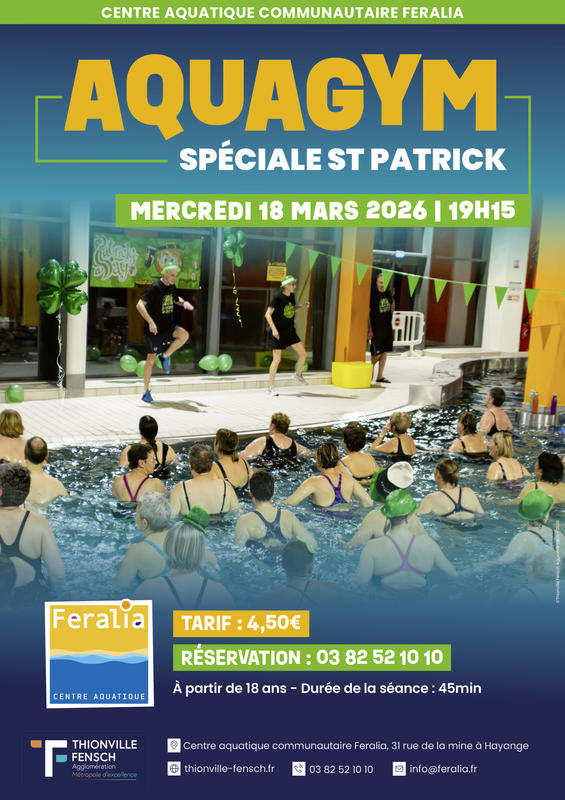 Aquagym spéciale St Patrick