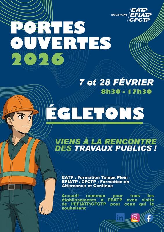 Journées Portes Ouvertes 2026 Eatp/Efiatp/Cfctp