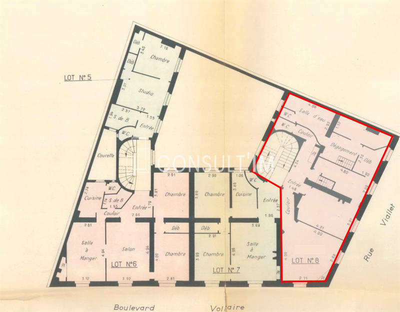 Bureau - 85 m² - 2 pièces