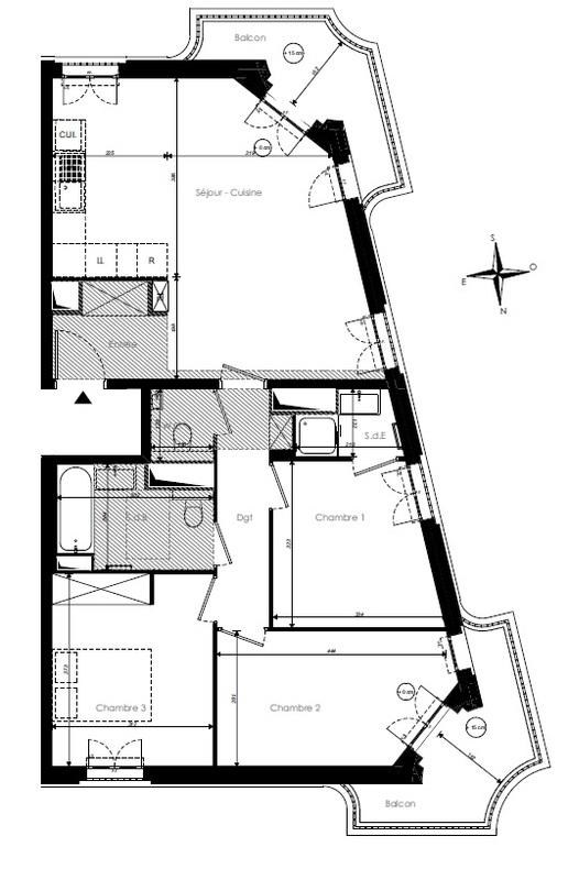 Appartement - 78 m² - 4 pièces