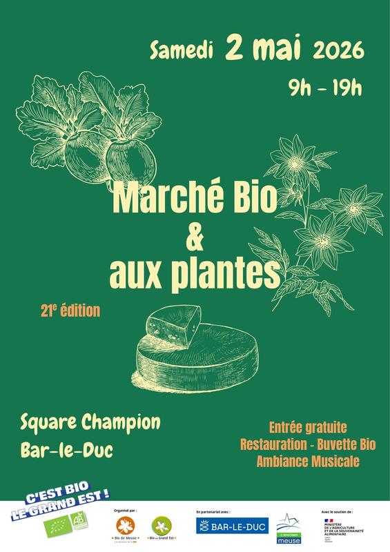 Marché bio et aux plantes