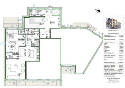 Appartement - 89 m² - 3 pièces