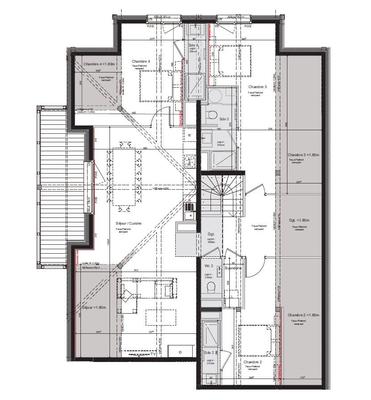 Duplex - 134 m² - 5 pièces