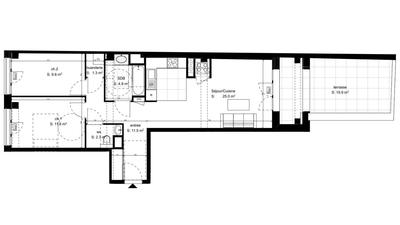 Appartement - 66 m² - 3 pièces