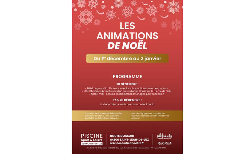 Piscine de Saint-Jean-de-Luz : Animations de Noël