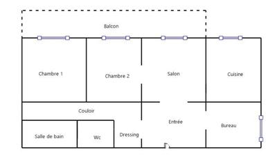 Appartement - 68 m² - 3 pièces