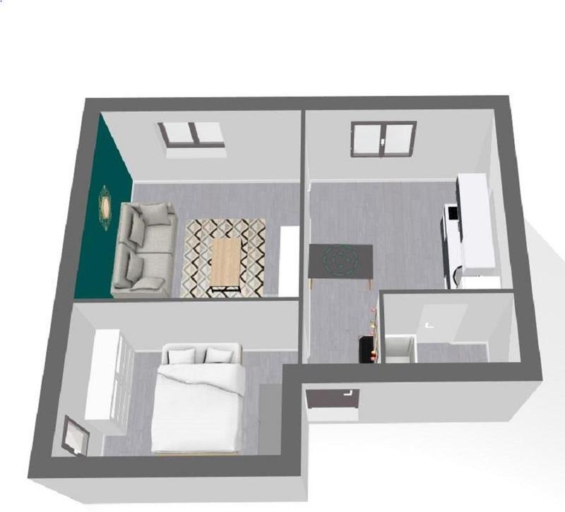 Appartement - 40 m² - 2 pièces