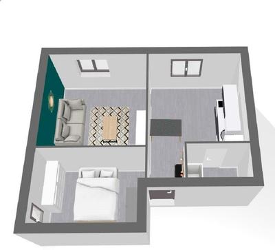 Appartement - 40 m² - 2 pièces