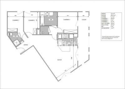 Appartement - 82 m² - 4 pièces