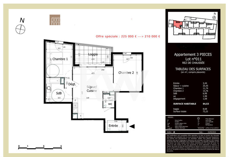 Appartement - 2 pièces