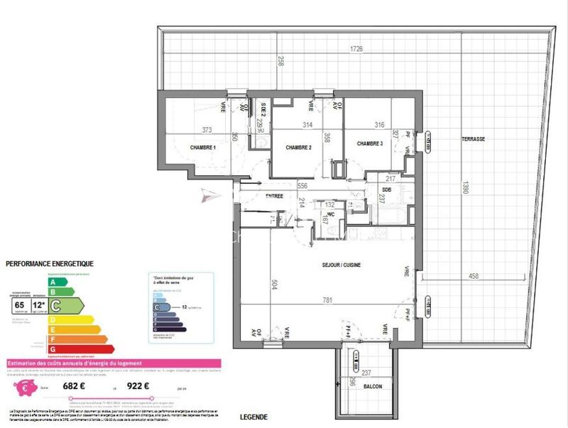 Appartement - 91 m² - 4 pièces