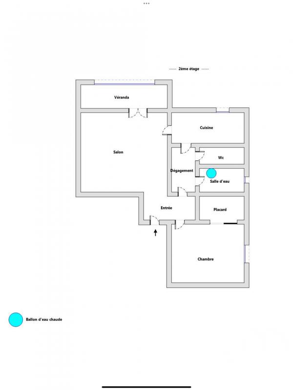 Appartement - 45 m² - 2 pièces