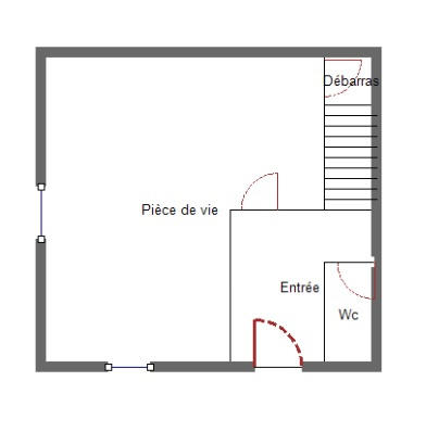 Maison de bourg - 54 m² - 2 pièces