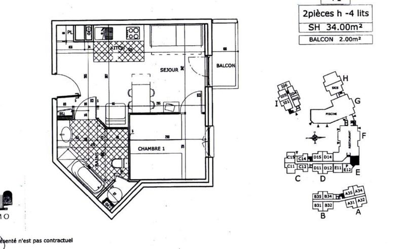 Appartement - 33 m² - 2 pièces