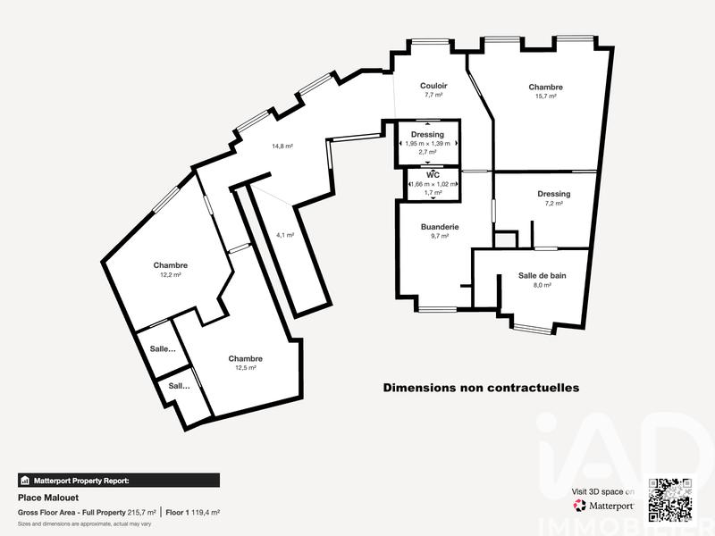 Duplex - 167 m² - 7 pièces