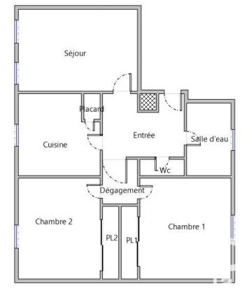 Appartement - 69 m² - 3 pièces