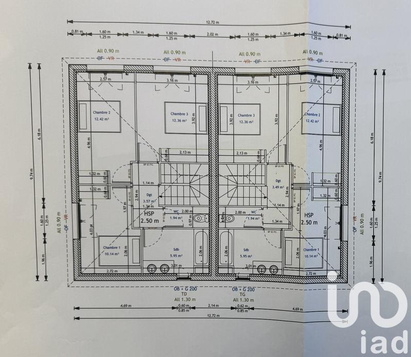 Maison - 96 m² - 4 pièces