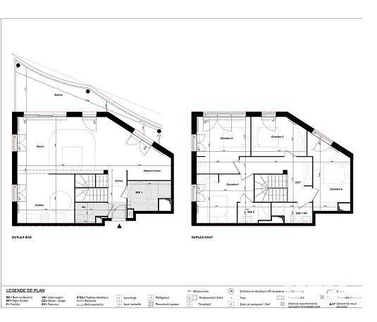 Duplex - 126 m² - 5 pièces