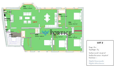 Appartement - 163 m² - 5 pièces