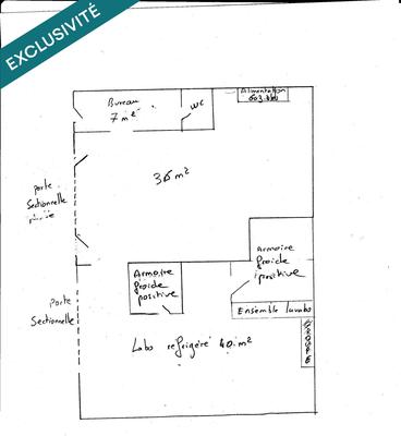 Local commercial - 83 m² - 3 pièces