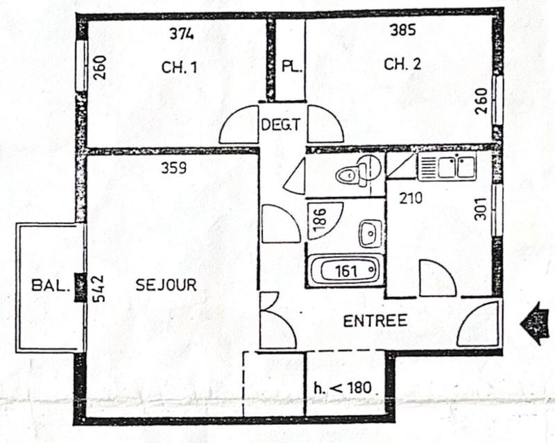 Appartement - 60 m² - 3 pièces