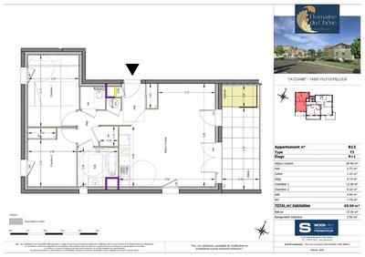 Appartement - 66 m² - 3 pièces