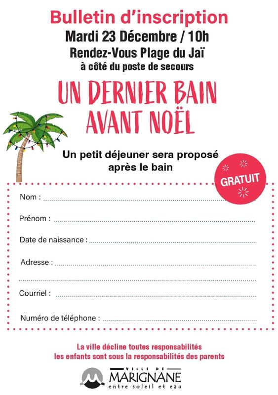 Un dernier bain avant Noël
