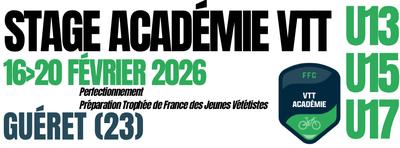 Stage Académie Vtt : prépartion Tfjv 2026