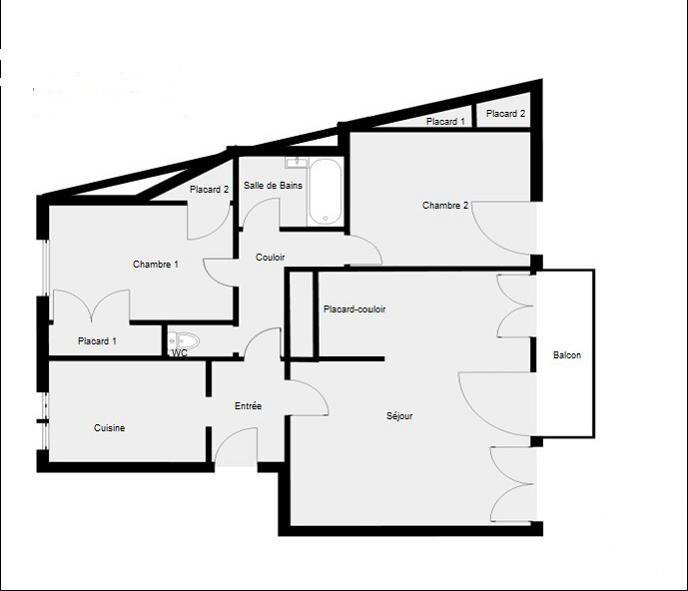 Appartement - 74 m² - 4 pièces