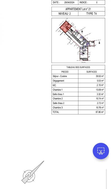 Appartement - 87 m² - 4 pièces