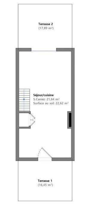 Maison - 42 m² - 3 pièces