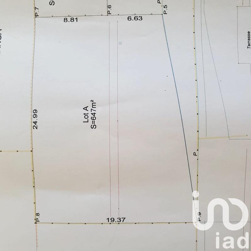 Terrain - 647 m²