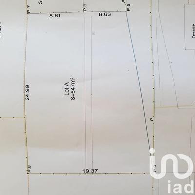 Terrain - 647 m²