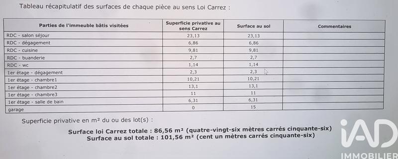 Maison - 87 m² - 4 pièces