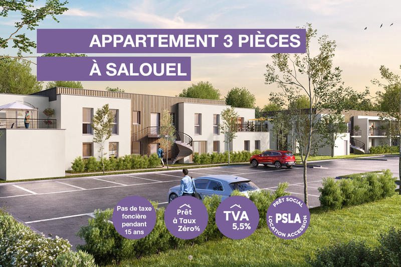 Appartement - 63 m² - 3 pièces