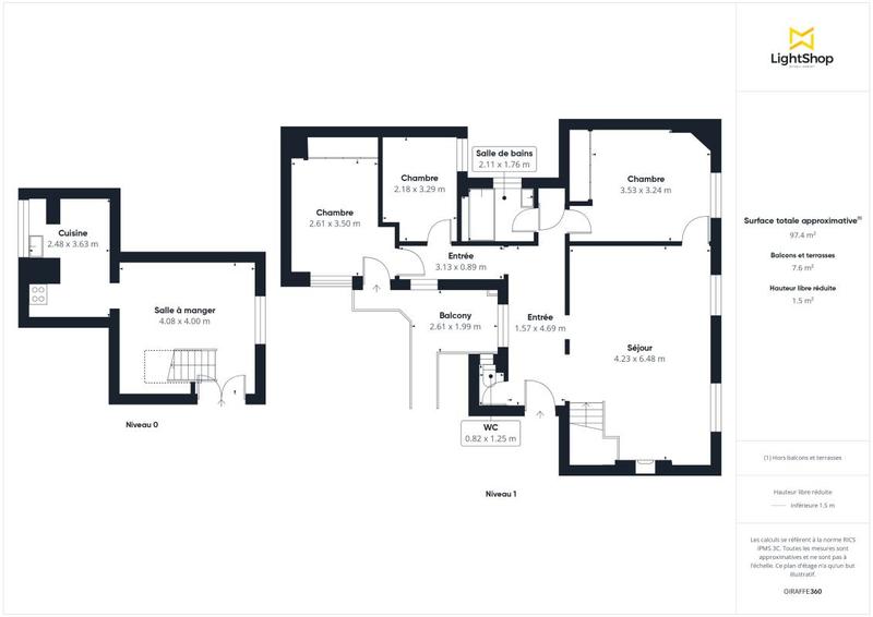 Appartement - 98 m² - 5 pièces