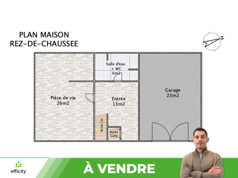 Maison de ville - 137 m² - 5 pièces