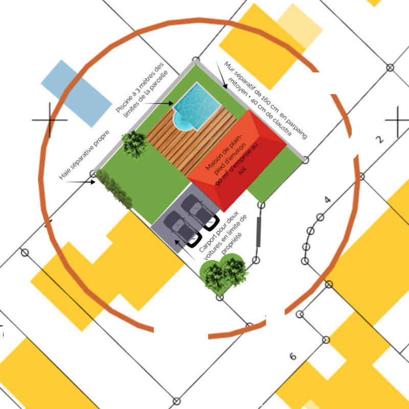 Terrain constructible - 517 m²