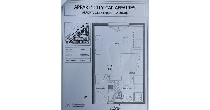 Appartement - 27 m² - 1 pièce