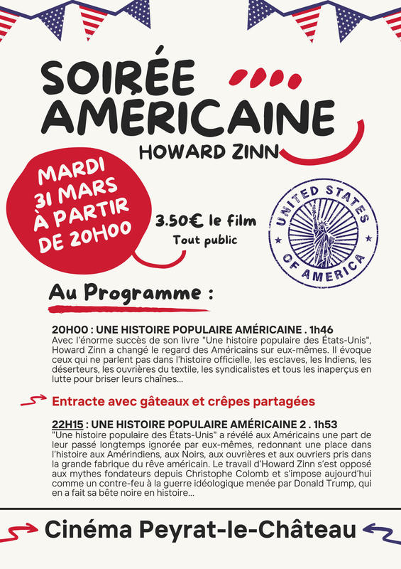 Ciné-repas : Soirée américaine Howard Zinn