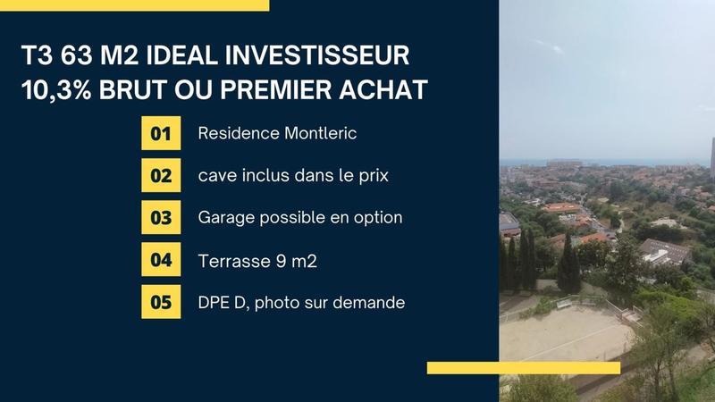 Appartement - 63 m² - 3 pièces