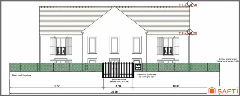 Appartement - 56 m² - 3 pièces