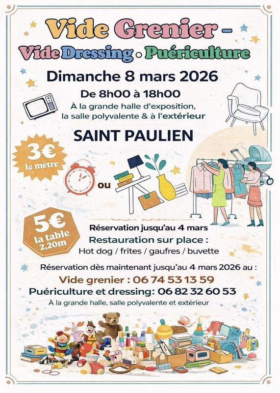 Vide grenier - vide dressing et puériculture