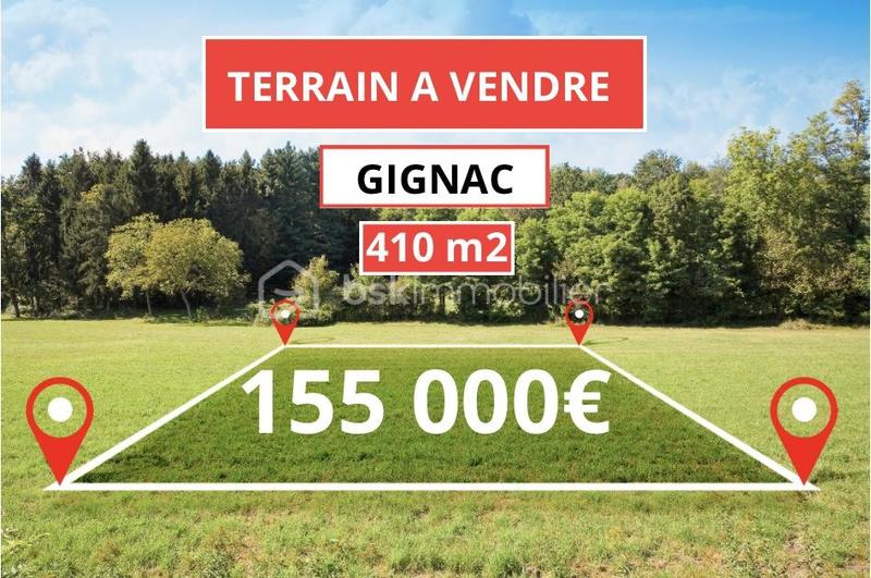 Terrain - 410 m²