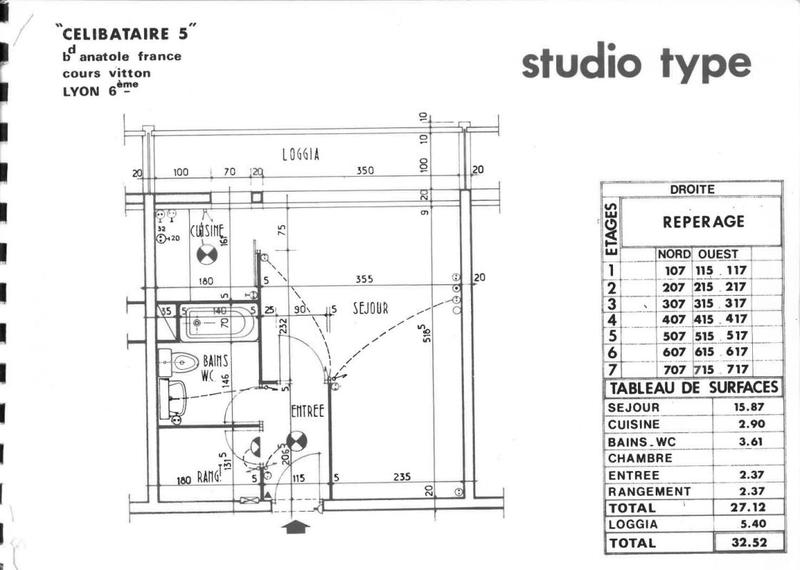 Appartement - 26 m² - 1 pièce